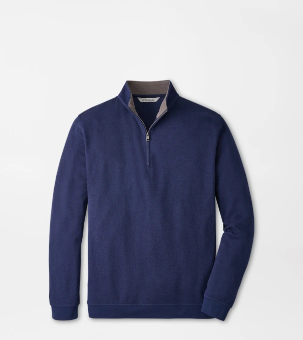 Ridgeline Knit Quarter Zip in Navy