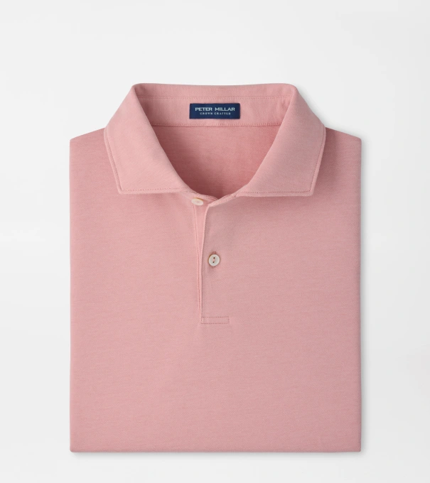 Albatross Cotton-Blend Piqu&eacute; Polo in MELROSE PINK