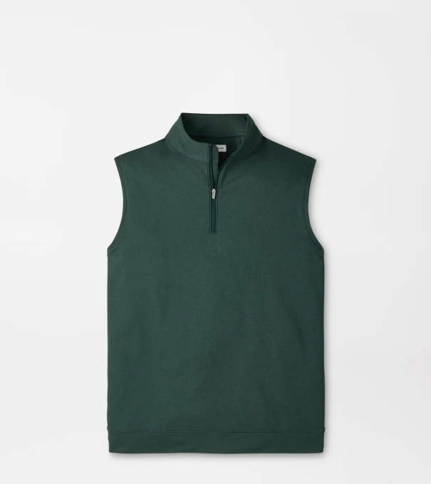 Galway Melange Performance Quarter-Zip Vest in PINE BROOK