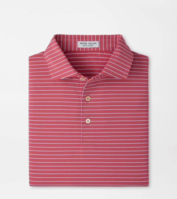 Oaks Performance Jersey Polo in RED CORAL