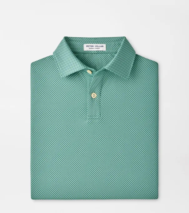 Fulton Youth Performance Jersey Polo in FRESH MINT