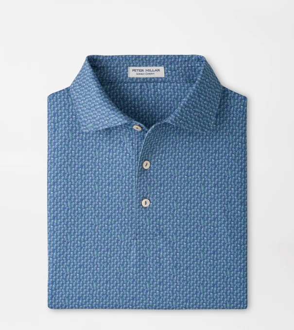 Bloody Mary Bar Performance Jersey Polo in BALI BLUE