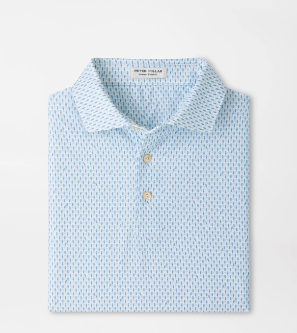Weekend Wake Performance Jersey Polo in White