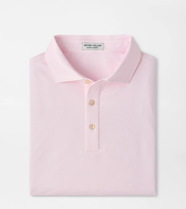 Fulton Performance Jersey Polo in White