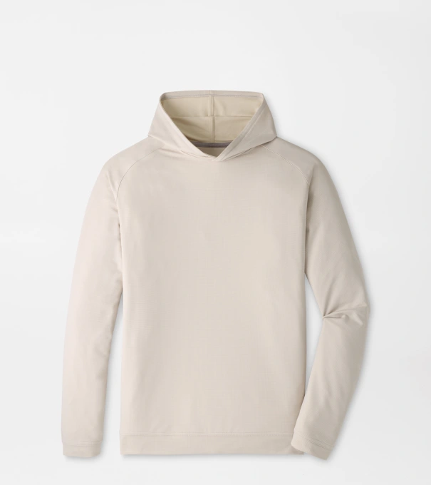Pine Houndstooth Performance Hoodie in British Grey