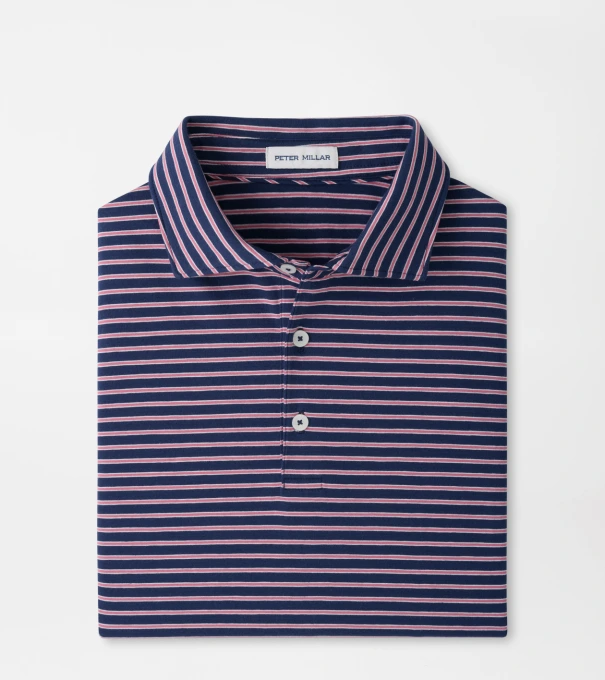 Tripp Crown Flex Cotton Short-Sleeve Polo in ATLANTIC NAVY