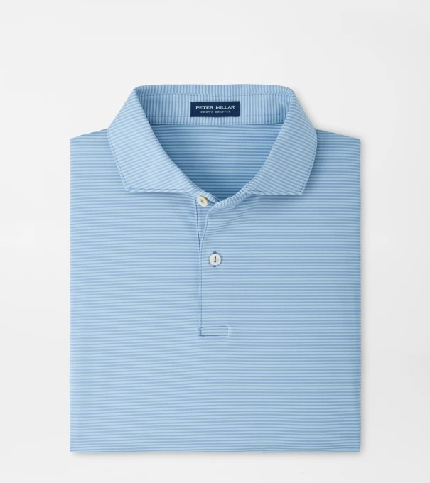 Cadenza Performance Jersey Polo in WINDY BLUE / SEAFLOWER
