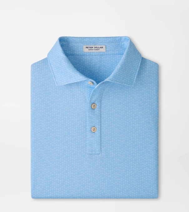 25th Anniversary Performance Jersey Polo in Cottage Blue