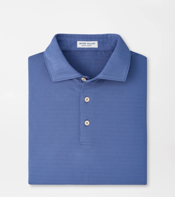 Clark Performance Jersey Polo in BALI BLUE