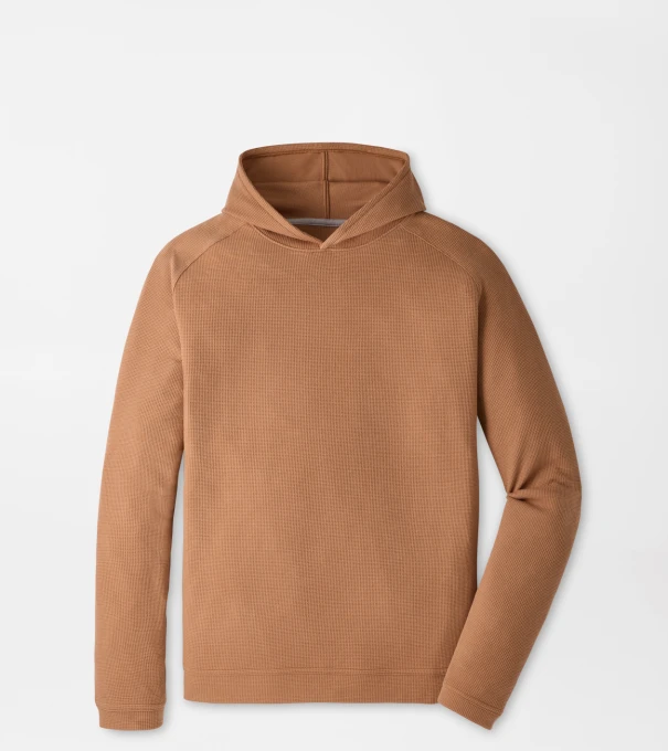 Pine Waffle Performance Hoodie in Dark Amber