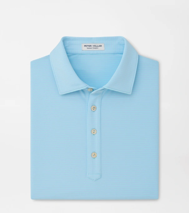 Wynn Performance Jersey Polo in ROBIN BLUE