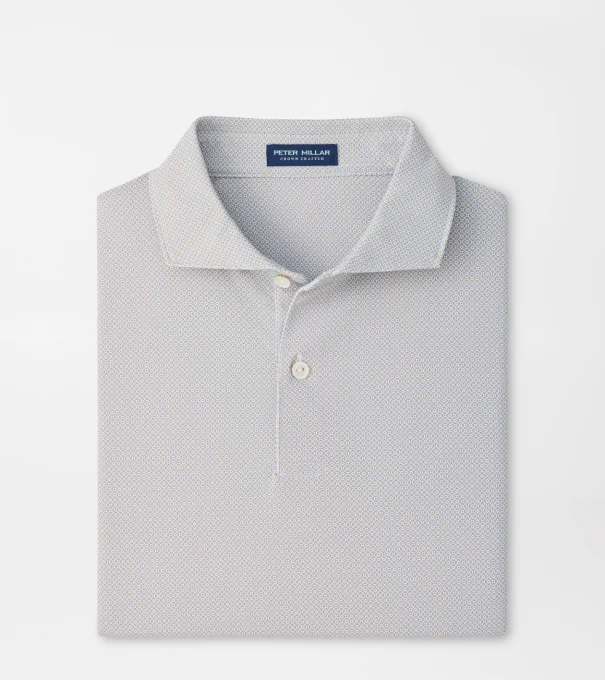 Caldara Performance Jersey Polo in White