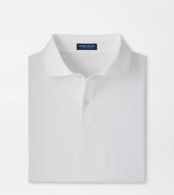 Albatross Cotton-Blend Piqu&eacute; Polo in White