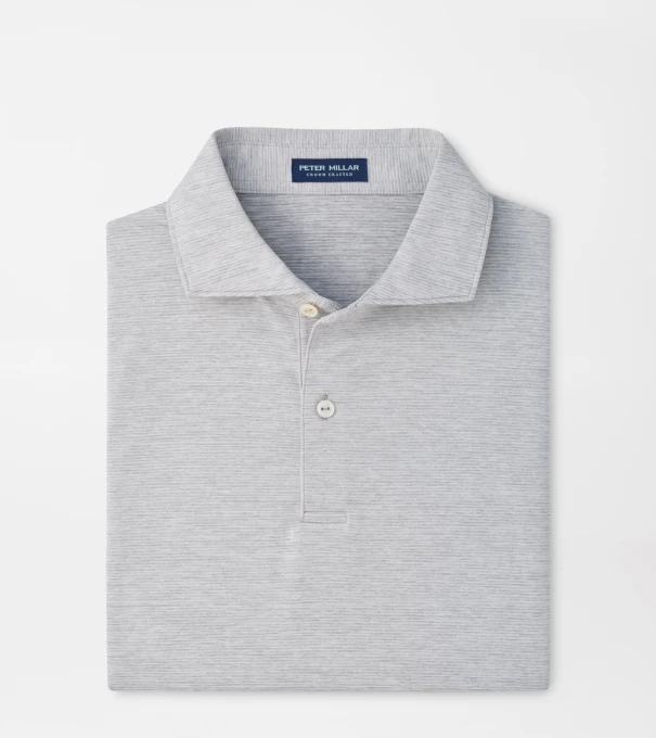 Treble Performance Jersey Polo in Gale Grey