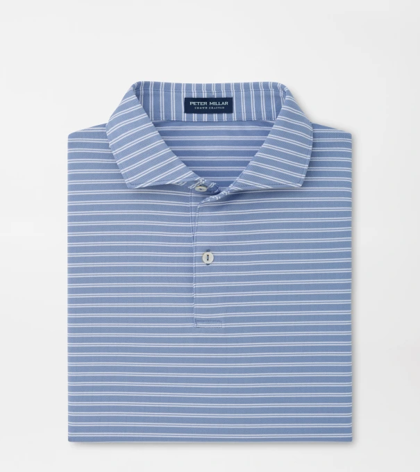 Beam Performance Mesh Polo in WINDY BLUE
