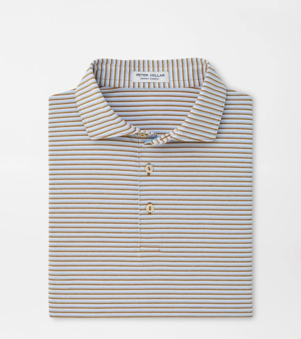 Brooks Performance Jersey Polo in Dark Amber