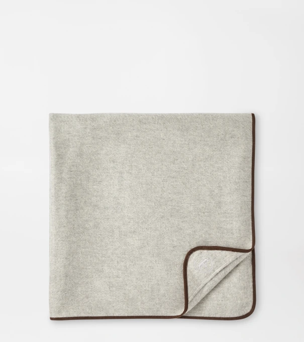 Luxury Cashmere Throw in British Grey