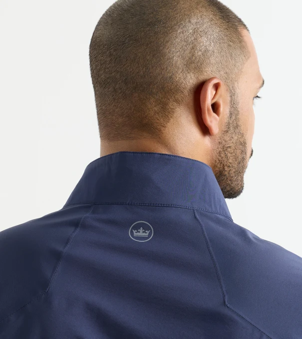 Shield Half-Zip Rain Shell in Navy