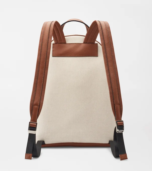 Peter Millar X Serapian Backpack in Ivory