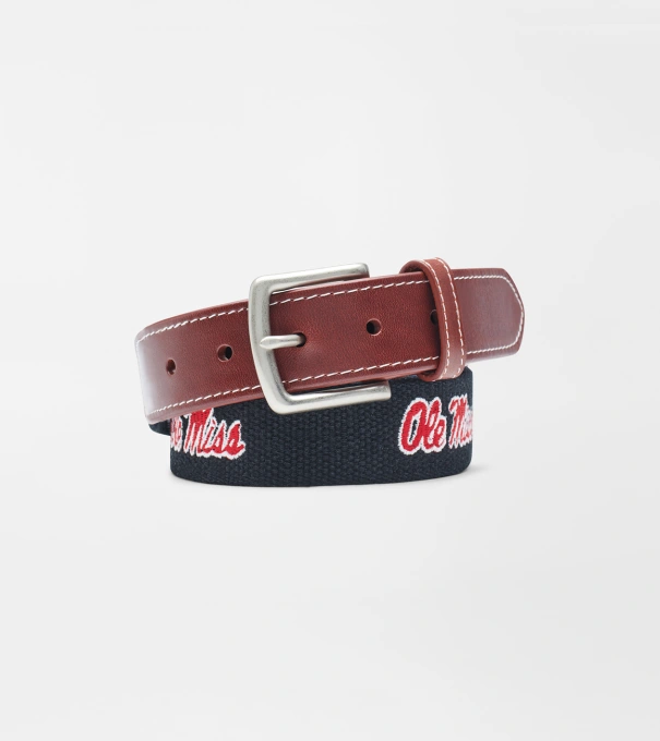 Ole Miss Rebels Belt in Black