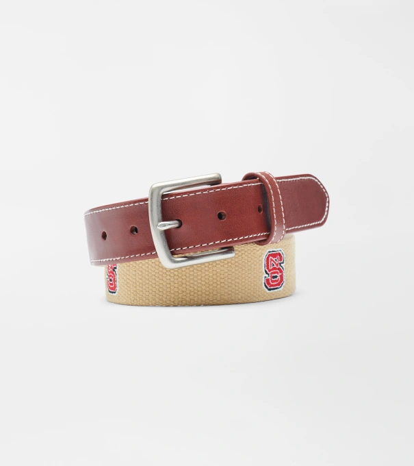 NC State Wolfpack Belt in Khaki