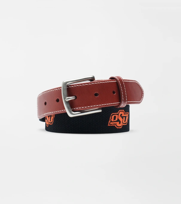 Oklahoma State Belt in Black