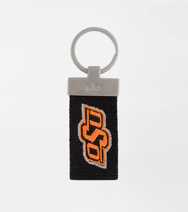 Oklahoma State Key Chain in Black