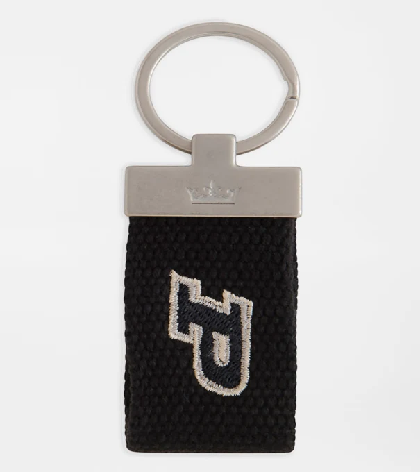 Purdue Key Chain in Black