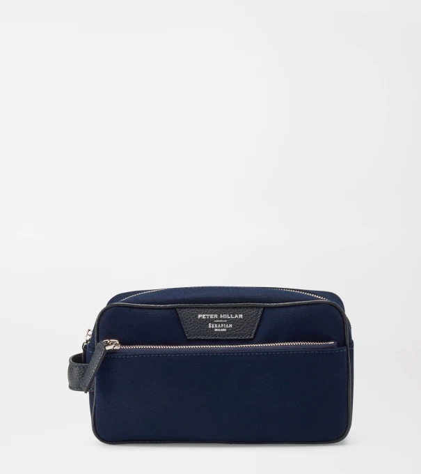 Peter Millar X Serapian Shave Kit in Navy