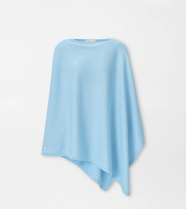 Spring Blend Poncho in Cottage Blue