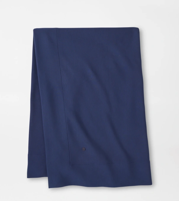 Flora Knit Cart Blanket in Navy