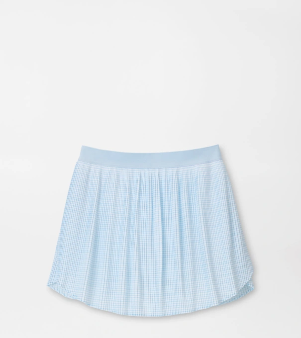 Mickey Bunker Stripes Micro Pleat Skort in BLUE BRISK
