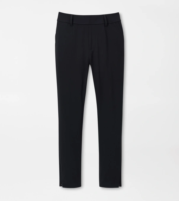 Bingham High Stretch Bonded Ankle Trouser in Black