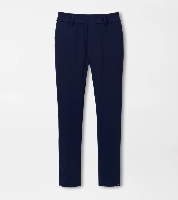 Bingham High Stretch Bonded Ankle Trouser in Navy