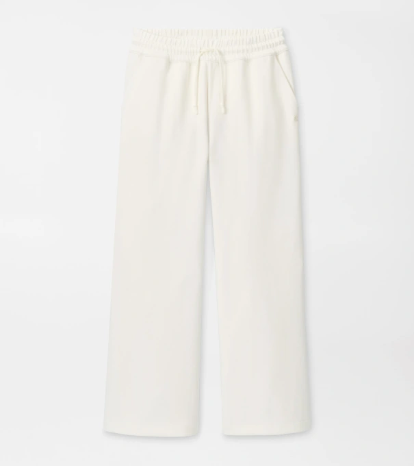 Flora Knit Cropped Pant in SOFT WHITE