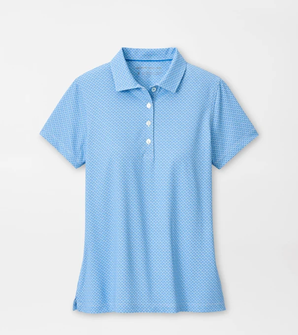 Maritime Valley Short Sleeve Jersey Polo in BLUE STARLING