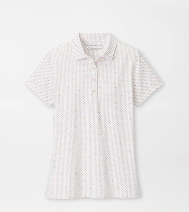 Diamond In The Rough Short Sleeve Jersey Polo in White
