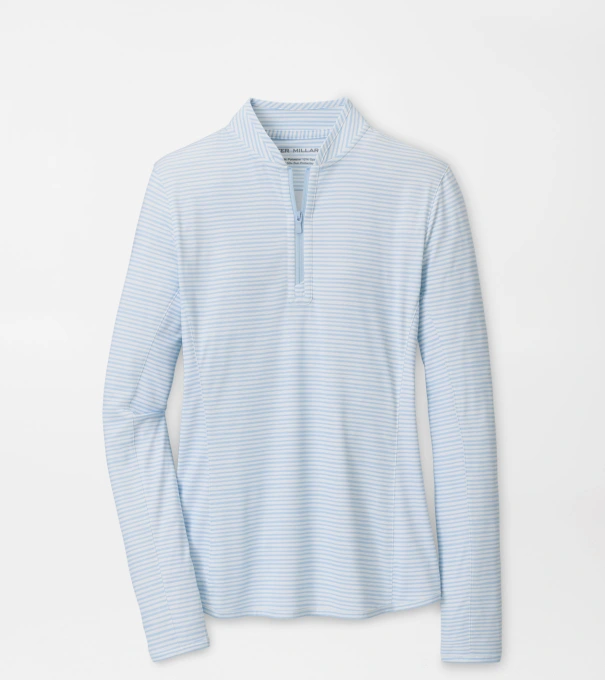 Shadebreak Bunker Stripes Lightweight Sun Shirt in BLUE BRISK