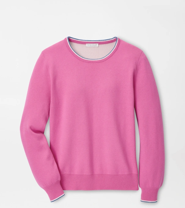 Coolspun Lite Cotton Crewneck in PEONY
