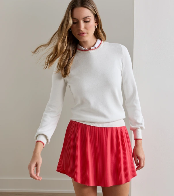 Coolspun Lite Cotton Crewneck in White