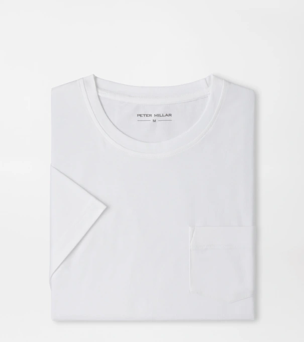 Crown Comfort Short-Sleeve Pocket Tee in White