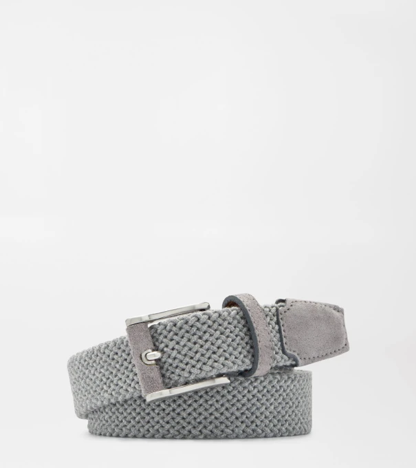 Crafted Woven Belt in Nickel