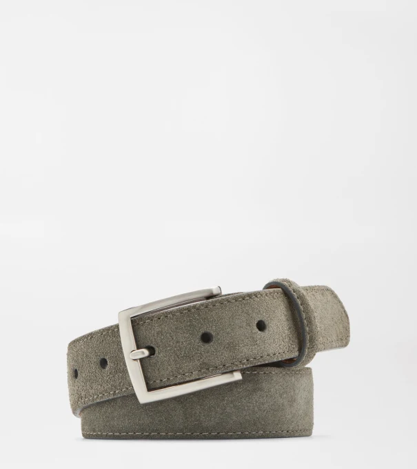 Excursionist Suede Belt in Smoke