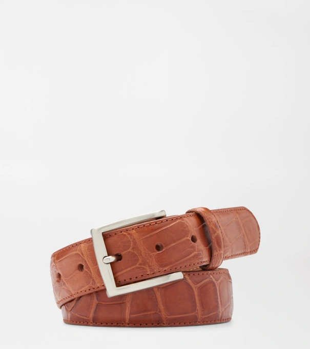 Martin Alligator Belt in Cognac