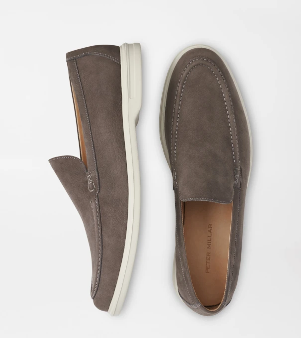 Excursionist Nubuck Venetian Loafer in Smoke