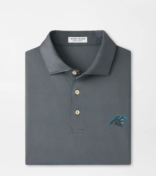 Carolina Panthers Hugo Performance Jersey Polo in Iron