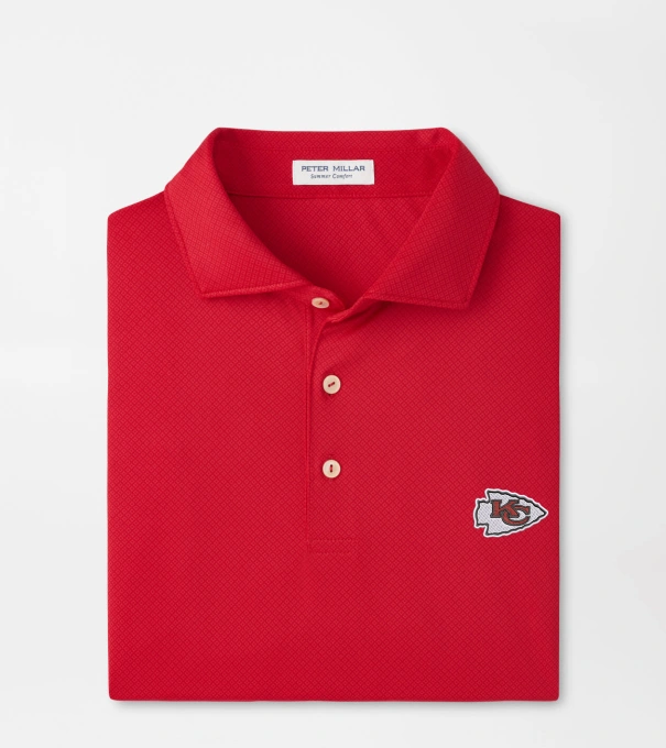 Kansas City Chiefs Hugo Performance Jersey Polo in Red3