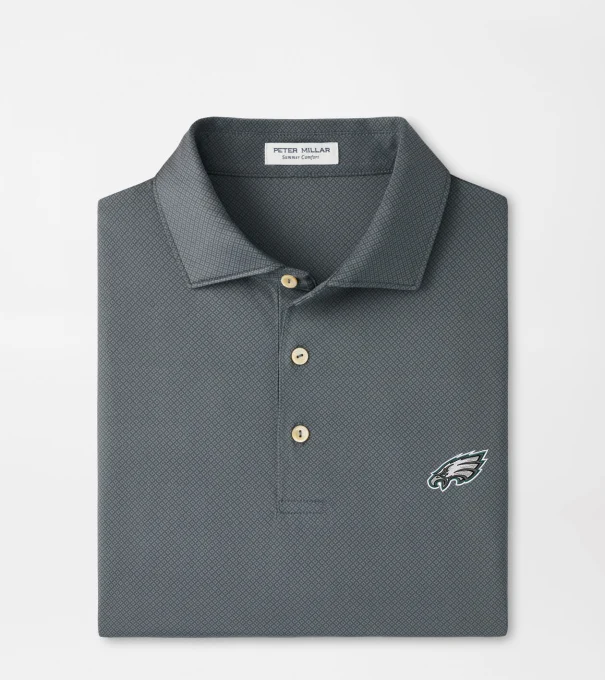 Philadelphia Eagles Hugo Performance Jersey Polo in Iron