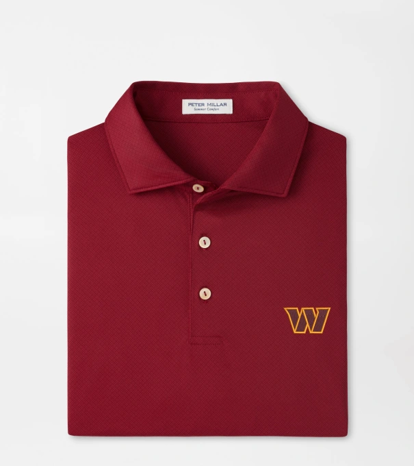 Washington Commanders Hugo Performance Jersey Polo in Maroon2