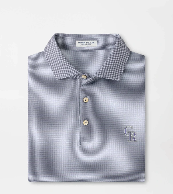 Colorado Rockies Border Performance Jersey Polo in Iron